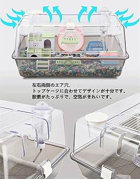 ハリネズミ ケージ FandK ハリネズミ2階建仕様完成✨ 幅750奥行380高さ600